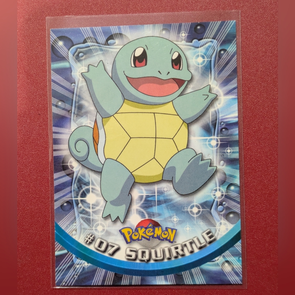 SQUIRTLE #7 🔥 Vintage 1999 POKEMON TOPPS TV Animation Edition VG